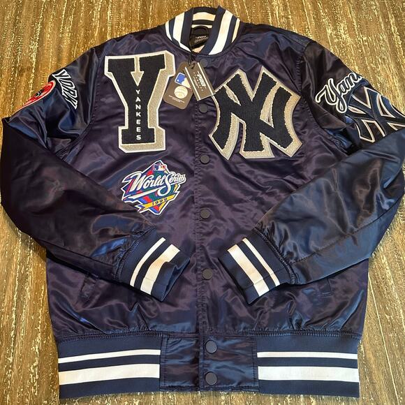 Pro Standard Other - NWT Pro Standard New York Yankees World Series Patches Letterman Bomber Jacket S